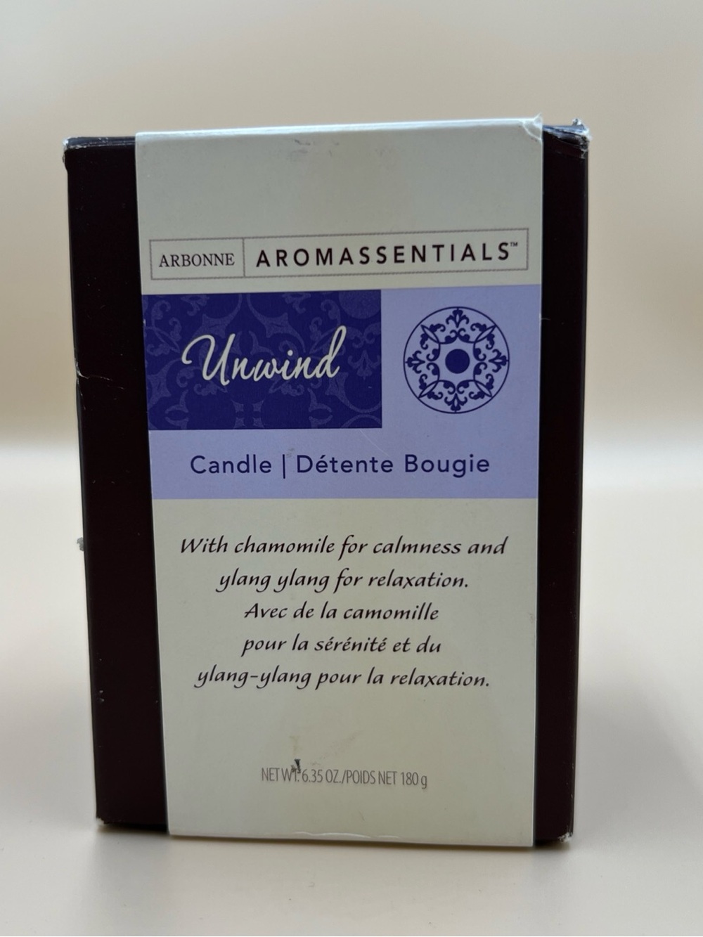 NWT Arbonne aromatherapy candle Unwind